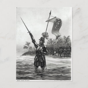 Balboa Claiming Dominion Postcard