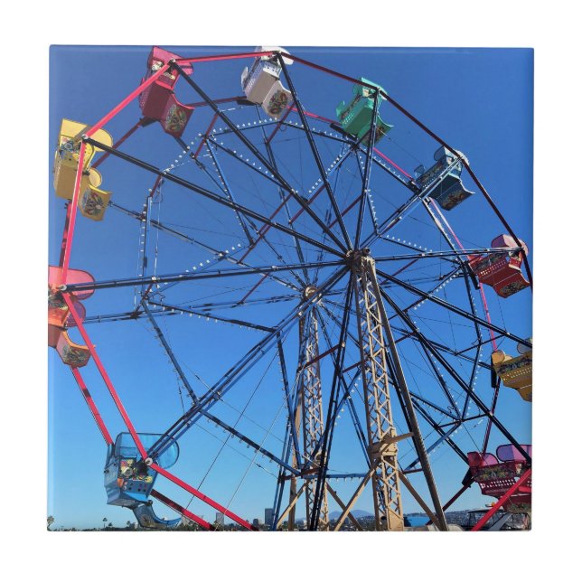 Balboa Fun Zone, Newport Beach, California Ceramic Tile (Front)