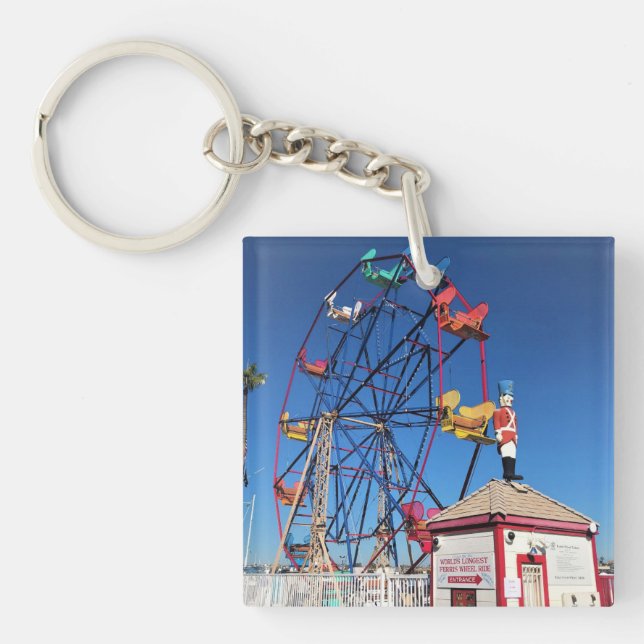 Balboa Fun Zone, Newport Beach, California Key Ring (Front)