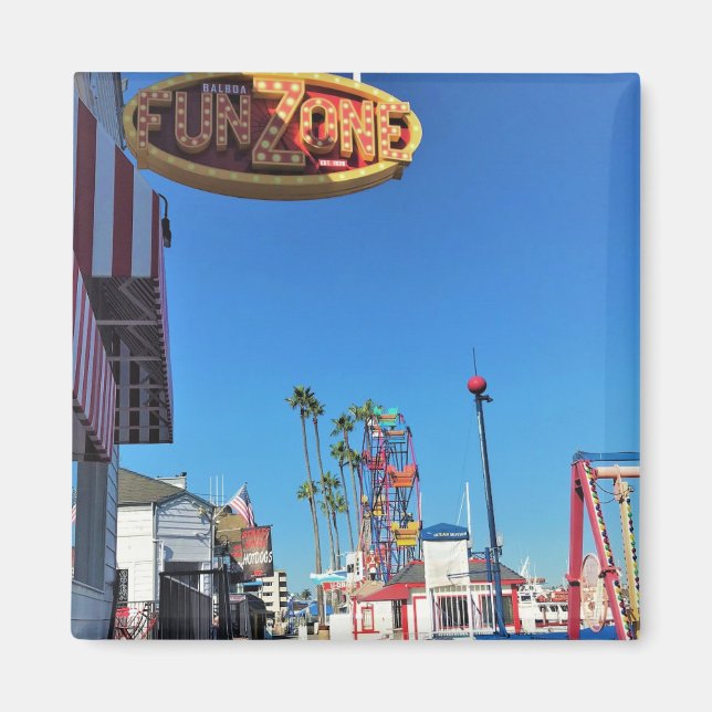 Balboa Fun Zone, Newport Beach, California Magnet (Front)