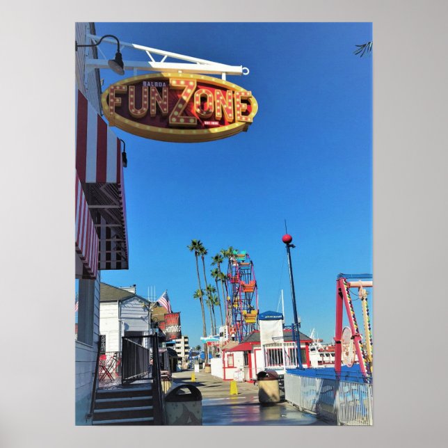Balboa Fun Zone, Newport Beach, California Poster (Front)