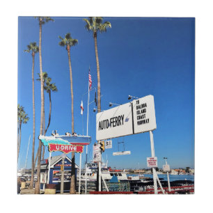 Balboa Island Ferry, Newport Beach, California Ceramic Tile