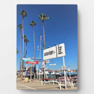 Balboa Island Ferry, Newport Beach, California Plaque