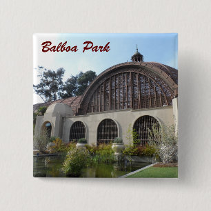 Balboa Park Botanical Garden -San Diego 15 Cm Square Badge
