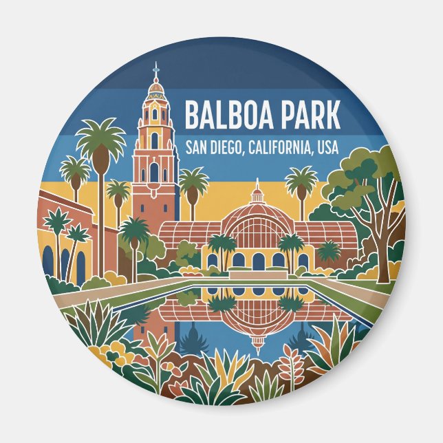 Balboa Park USA Magnet (Front)