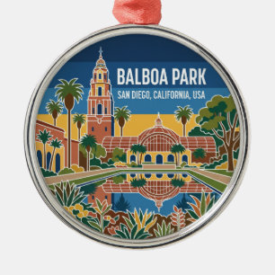 Balboa Park USA Metal Ornament