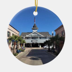 Balboa Pavillion, Newport Beach, California Ceramic Ornament