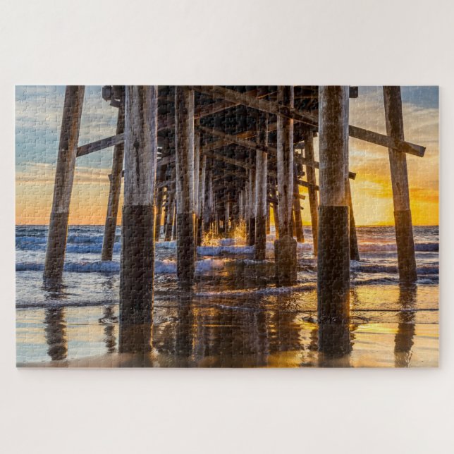 Balboa Pier Pilings Jigsaw Puzzle (Horizontal)