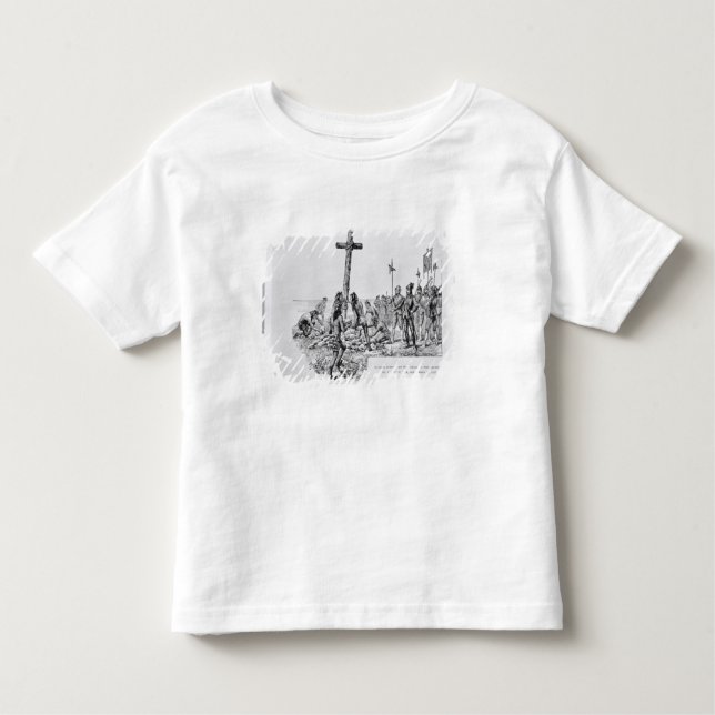 Balboa Setting up the Cross on the Shore Toddler T-Shirt (Front)