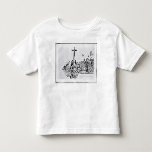 Balboa Setting up the Cross on the Shore Toddler T-Shirt