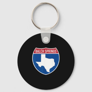 Balch Springs Texas Tx Interstate Highway Vacation Key Ring