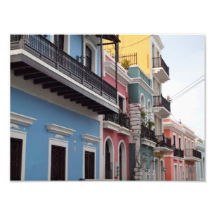 Balconies, Old San Juan, Puerto Rico Photo Print