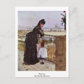 Balcony By Berthe Morisot Postcard