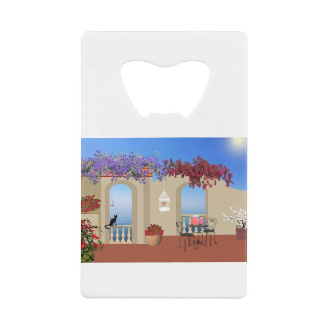 Balcony Outside Flowers Table Tranquillity Seaside (Front)