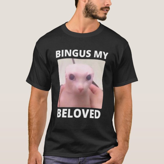 Bald Bingus My Beloved Hairless Sphinx Cat T-Shirt (Front)