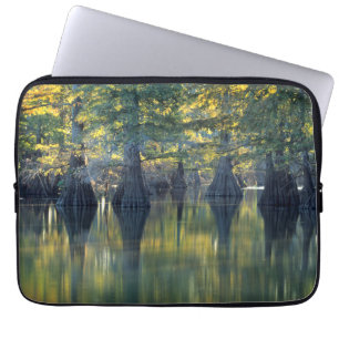 Bald Cypress Trees Horseshoe Lake Illinois Laptop Sleeve