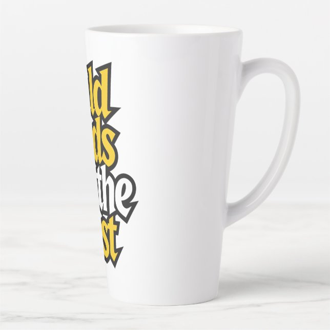 bald dads are the best  latte mug (Right)