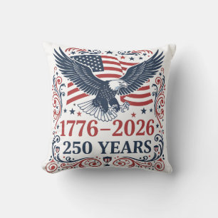 Bald Eagle 250 years of Freedom Cushion