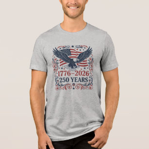 Bald Eagle 250 years of Freedom Tri-Blend Shirt