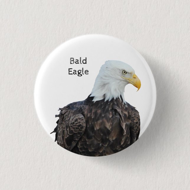 Bald Eagle 3 Cm Round Badge (Front)