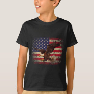 Bald Eagle 4th Of July Christmas Gift American Fla T-Shirt