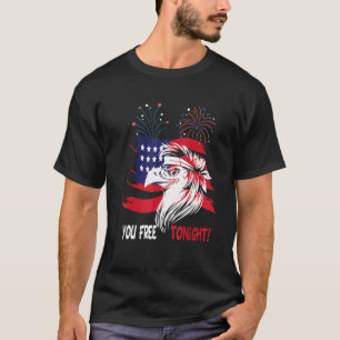 Bald Eagle 4th Of July Patriotic Mullet Usa Flag F T-Shirt