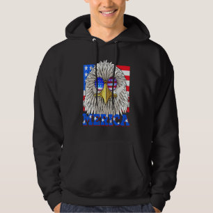 Bald Eagle 4th Of July Patriotic Stoner American F Hoodie
