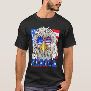 Bald Eagle 4th Of July Patriotic Stoner American F T-Shirt
