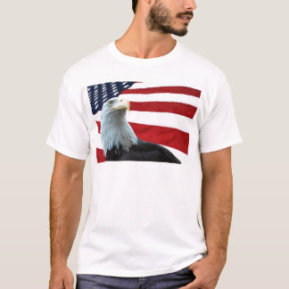 Bald Eagle Against the American Flag Shirt