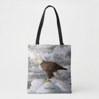 Bald Eagle all over tote bag