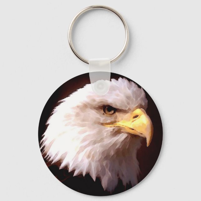 Bald Eagle American Eagle Key Ring (Front)