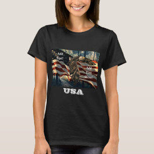 Bald Eagle American Flag T-Shirt