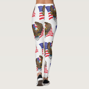 Bald Eagle and Flag Leggings