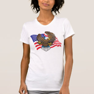 Bald Eagle and Flag T-Shirt