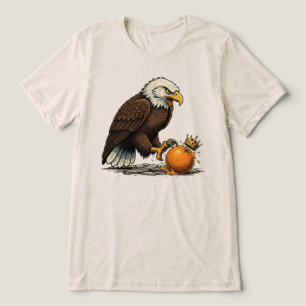 Bald Eagle and Orange Tri-Blend Shirt
