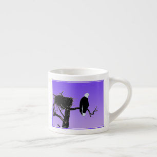 Bald Eagle at Sunset - Original Wildlife Art Espresso Cup
