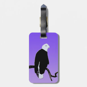 Bald Eagle at Sunset - Original Wildlife Art Luggage Tag