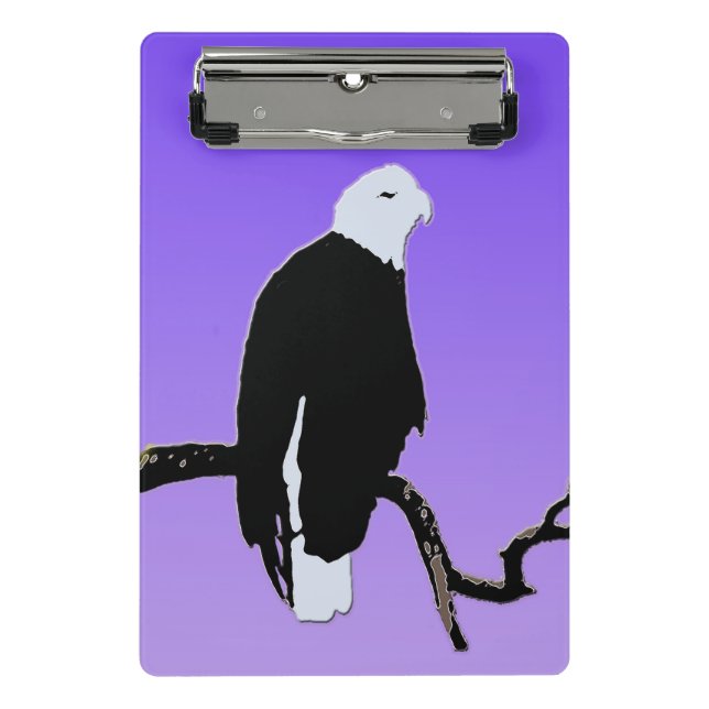 Bald Eagle at Sunset  - Original Wildlife Art Mini Clipboard (Front)