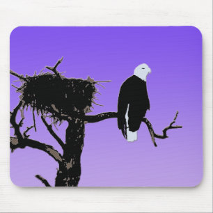 Bald Eagle at Sunset - Original Wildlife Art Mouse Pad