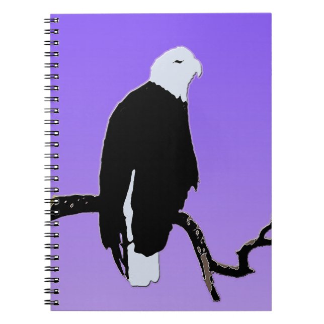Bald Eagle at Sunset  - Original Wildlife Art Notebook (Front)
