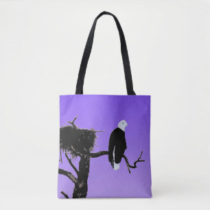 Bald Eagle at Sunset - Original Wildlife Art Tote Bag