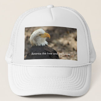 Bald Eagle  Baseball Cap  THE FREE AND THE BRAVE