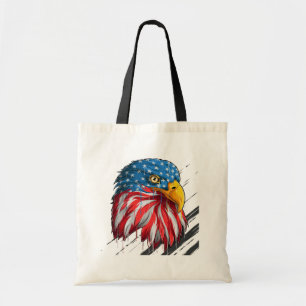 Bald Eagle Bird USA Flag Crying Symbol T-Shirt Tote Bag