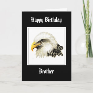 Bald Eagle - Birthday Brother Proud Military Card