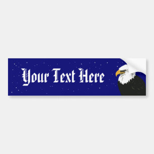 Bald Eagle Bumper Sticker Template
