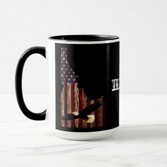 BALD EAGLE BURNT WOOD - IDAHO PATRIOT CLR MUG (Left)