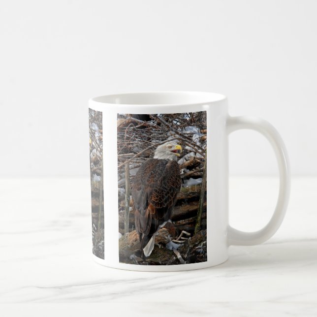 Bald Eagle by Snowy Nest Mug (Right)