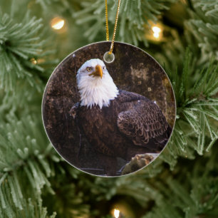 Bald Eagle Ceramic Ornament