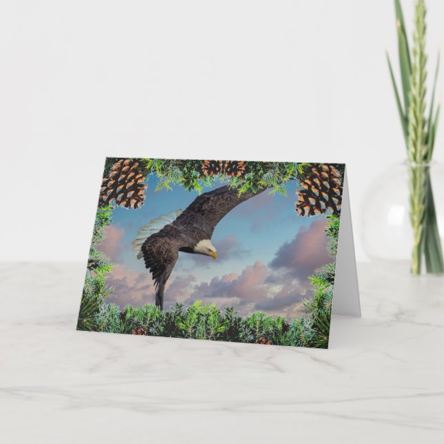 Bald Eagle Christmas Card (Front)