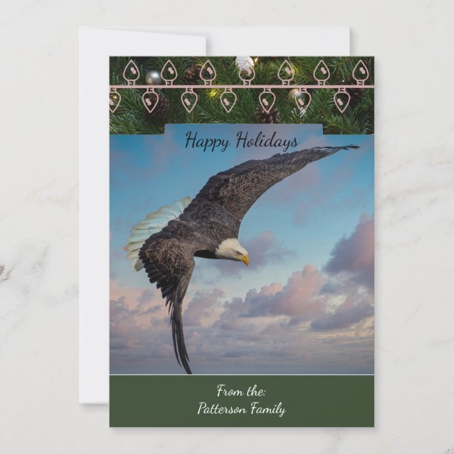 Bald Eagle Christmas Card (Front)